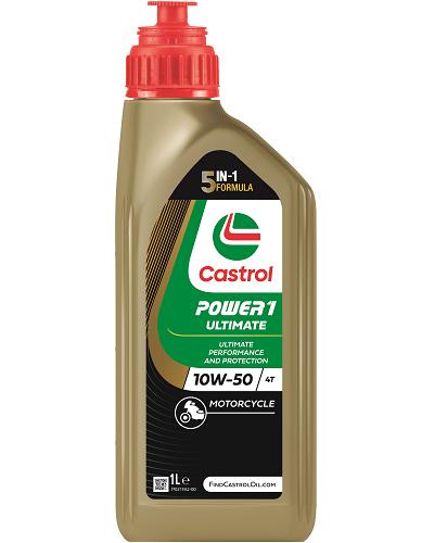 Ulei de motor pentru motociclete CASTROL POWER1 Ultimate 4T 10W-50, 1 litru, sintetic